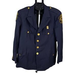 Authentic vintage Pittsburgh Police dress uniform jacket with built-in mystery
